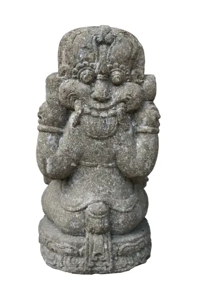 Product image 3 of the product “Ganesha with relief on the back, about 50 cm, natural stone, handmade, natural finish Natural | 50 cm”